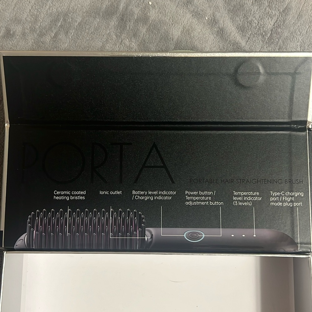 Tymo portable straightening brush. This is rechargeable